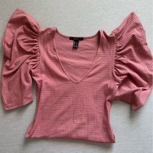 F21 Puffy Shoulder Bodysuit